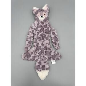 Slumberkins Spotted Lavender Lynx Snuggler Lovey Plush Animal Purple Cheetah